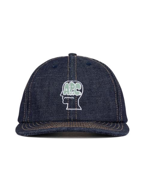 BRAIN DEAD Brain Dead x A.P.C. Denim 6 Panel Hat - Indigo