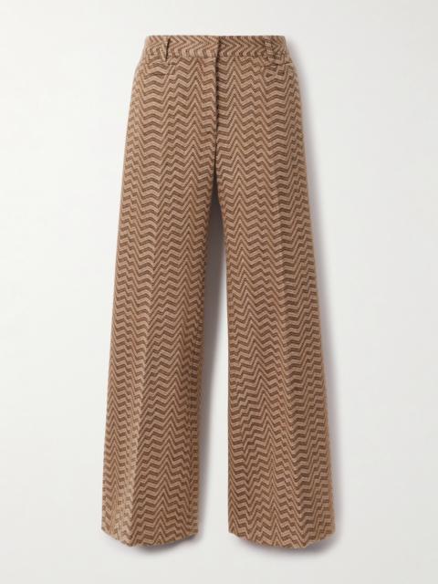 Missoni Caperdoni Wool And Cotton-blend Straight-leg Trousers