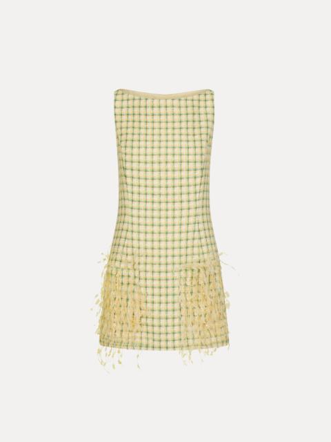 sachin and babi light blue dress Oscar de la Renta Floral-embroidered Tulle Mini Dress main image 1