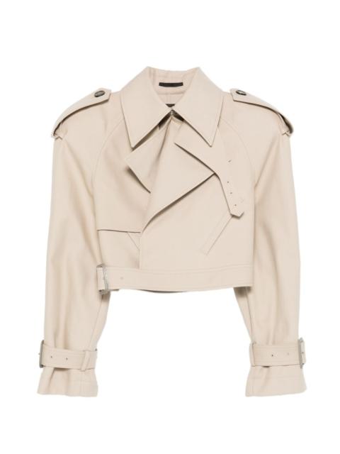 WARDROBE.NYC Drill buckle fastening trench jacket