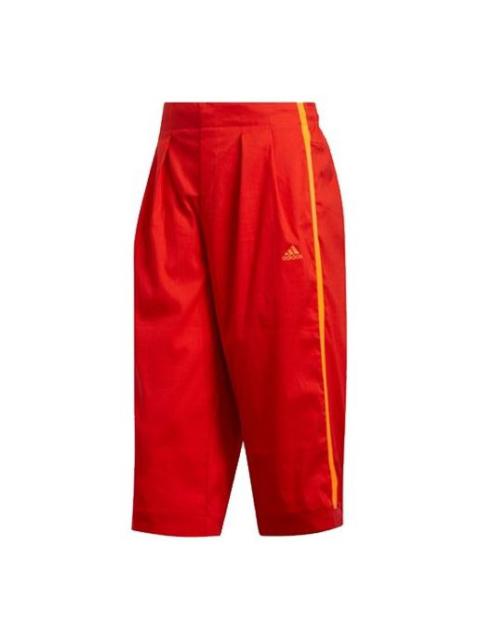 Men's adidas WJ PNT Logo Red Sports Pants/Trousers/Joggers FT2770