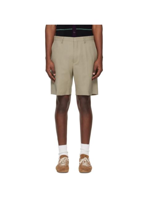 Dries Van Noten Beige Wool Shorts