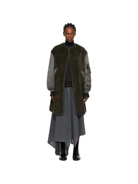 Junya Watanabe Khaki Long Bomber Jacket