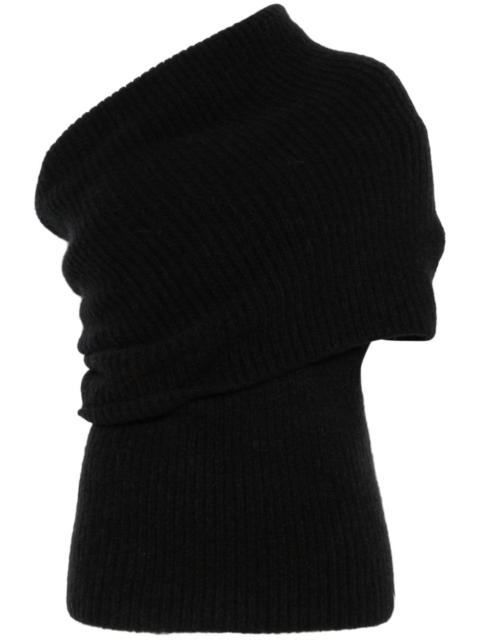 Rick Owens draped knitted top
