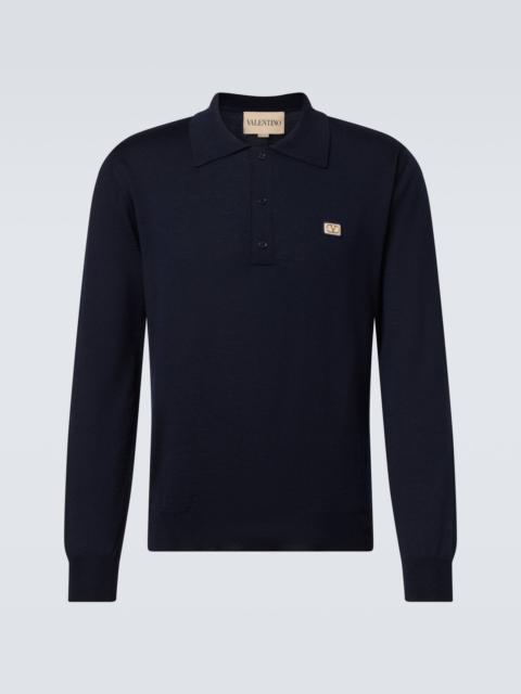 Valentino VLogo virgin wool polo sweater