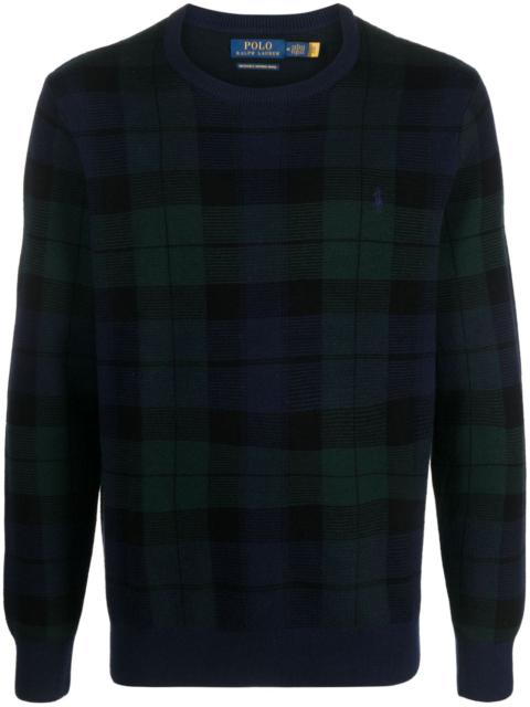 Polo Ralph Lauren plaid-pattern wool jumper