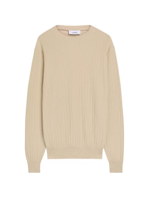 LARDINI ribbed crew-neck sweater