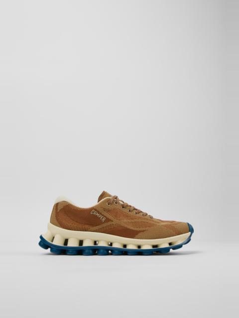 CAMPER Pelotissima Brown Recycled PET Engineered Materials Sneakers for Women.