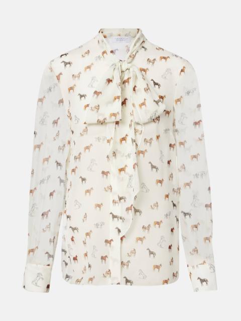 GABRIELA HEARST Shildon tie-neck silk blouse