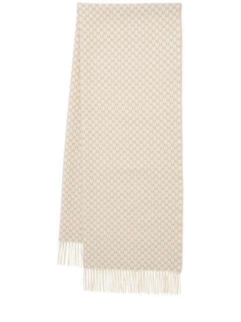 Arsenio monogram wool scarf