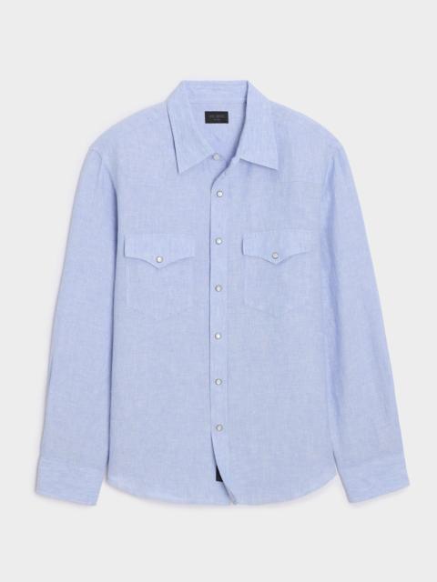 TODD SNYDER Linen Western Shirt