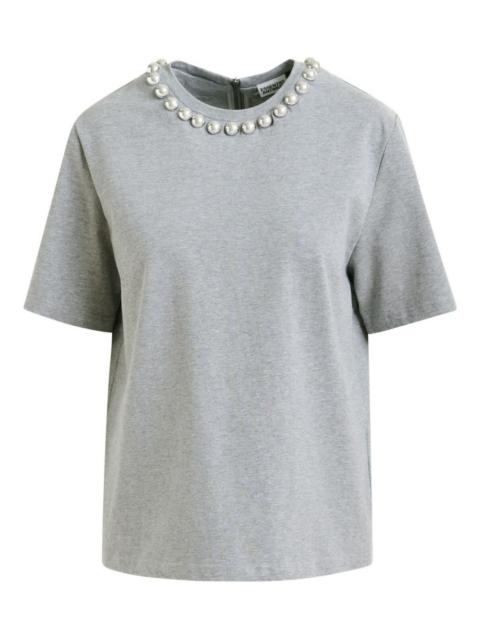 ESSENTIEL ANTWERP pearl-embellished T-shirt