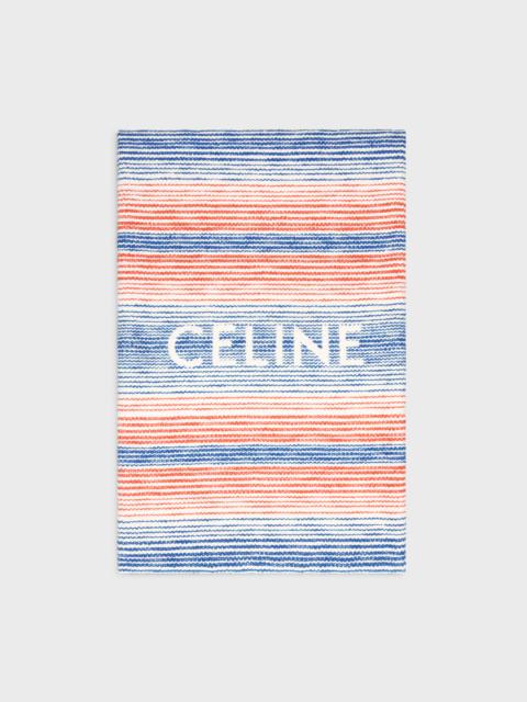 CELINE beach fouta in multi-stripe cotton