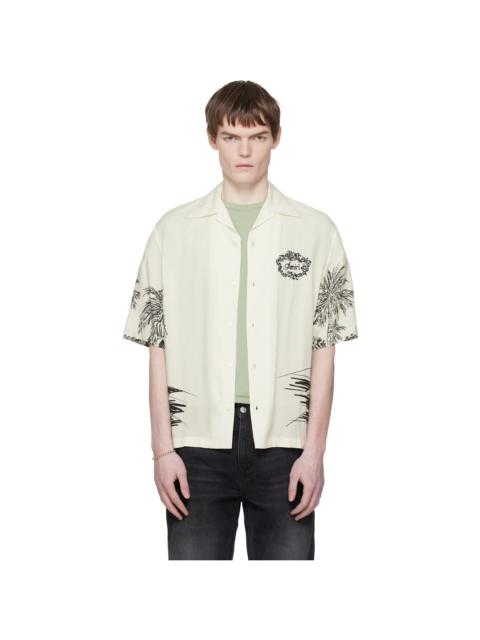 AMIRI White Chateau Sketch Camp Shirt