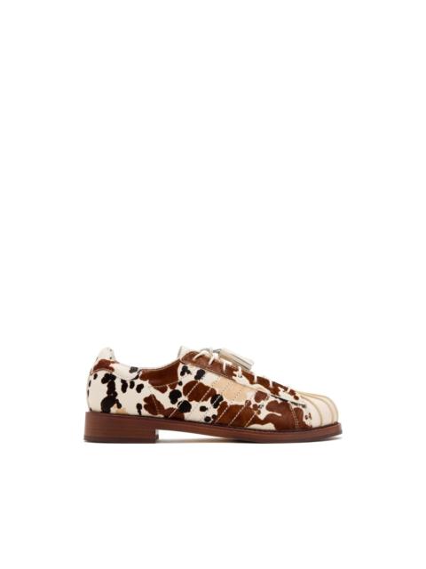 adidas Originals x Clot by Edison Chen Superstar cow-print sneakers