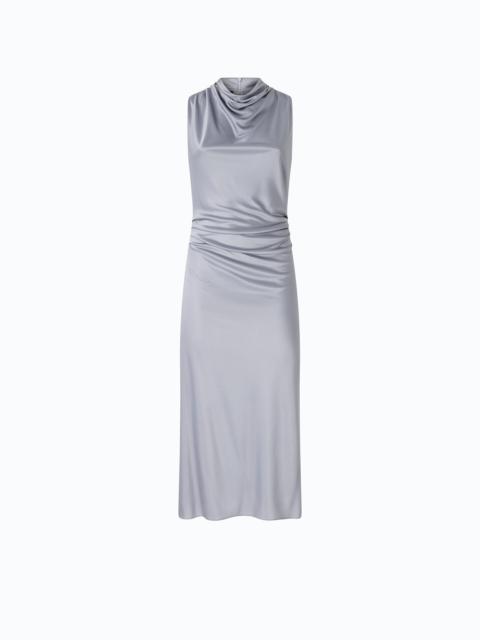 PINKO MIDI SHEATH DRESS WITH DRAPED NECK