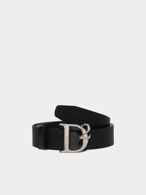 DSQUARED2 D2 STATEMENT PLAQUE BELT