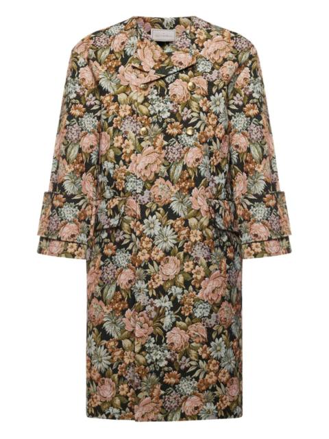 Pierre-Louis Mascia floral-print double-breasted coat