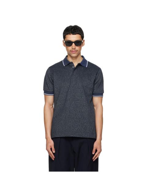Paul Smith Navy Textured Pique Polo