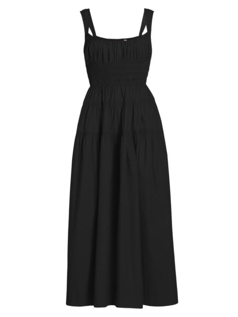 DÔEN Women's Clover Cotton Fit & Flare Midi-Dress - Black