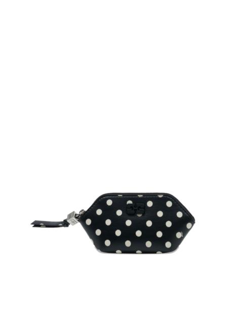 GANNI polka-dot purse