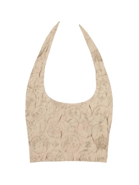 Ziggy Chen Digital Print Sailor Scarf