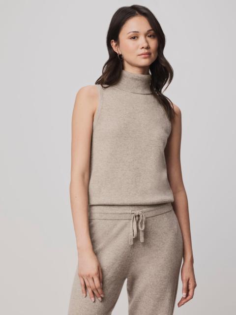 Splendid Tori Cashmere Turtleneck Tank