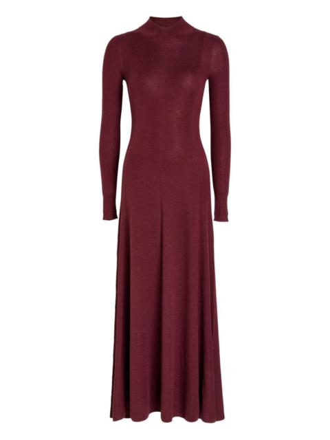 MARIA McMANUS long-sleeve ribbed maxi dress
