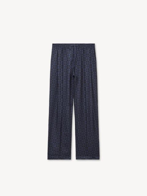 KENZO 'Kenzogram' elasticated pants in silk