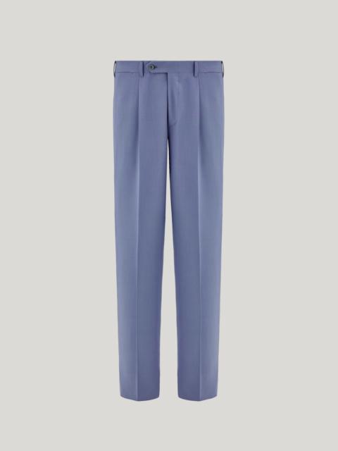 Canali IMPECCABILE LIGHT BLUE REGULAR FIT WOOL PANTS
