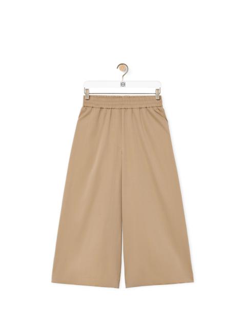 Loewe Cropped trousers in cotton and silk