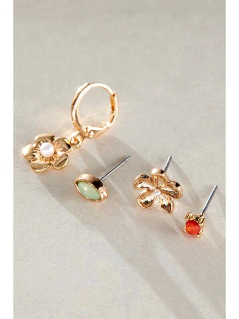 FREE PEOPLE Teeny Tiny Mega Stud Earring Set