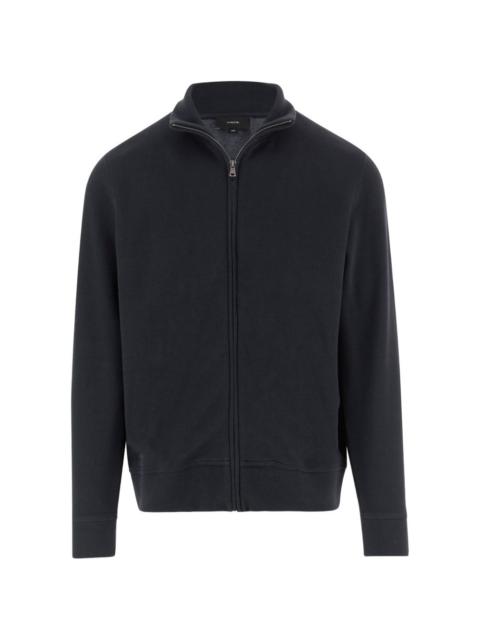 Vince crew-neck zip-up cardigan