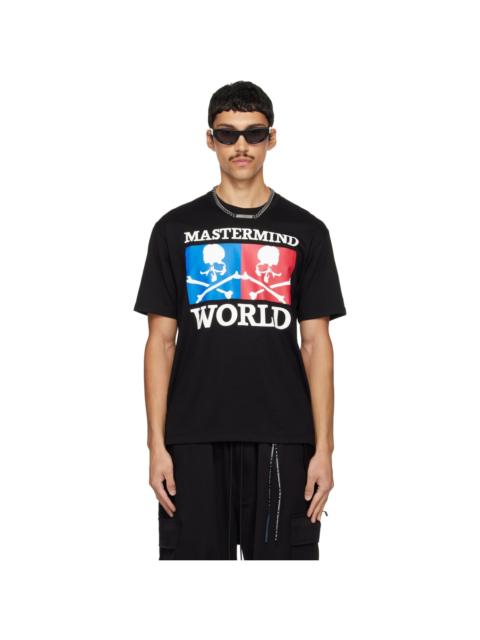 MASTERMIND WORLD Black MW Two-Tone Motif Logo SS T-shirt