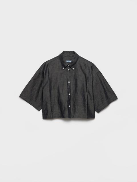Prada Short-sleeved chambray shirt