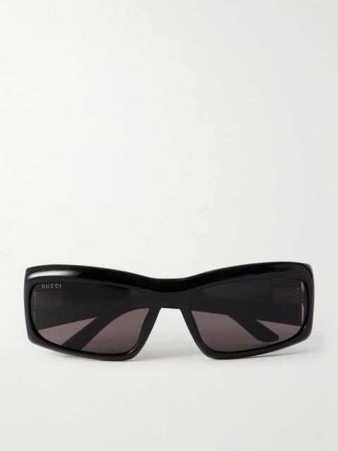 GUCCI Square-Frame Recycled-Acetate Sunglasses Black