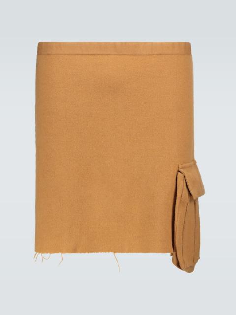 UNDERCOVER Wool apron with pocket