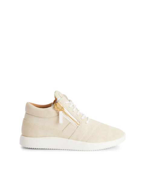 Runner high-top panelled sneakers