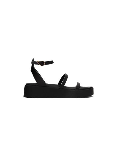 ANCIENT GREEK SANDALS Black Nassida Sandals