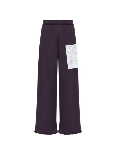 MM6 Maison Margiela numbers-motif track pants