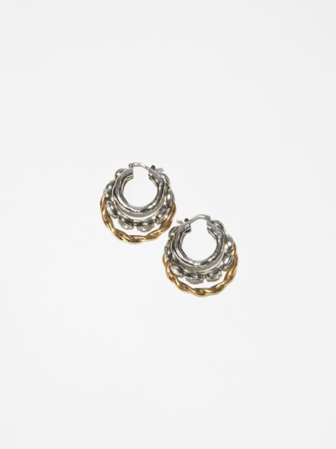 Acne Studios Multi hoop earrings - Antique silver/antique gold