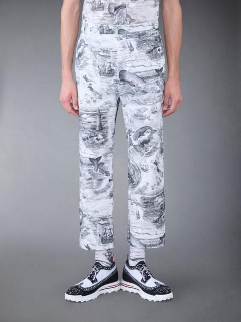 Thom Browne Nautical Toile Canvas Welt Pocket Trouser