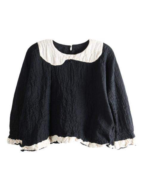 Daniela Gregis wool ruffled blouse