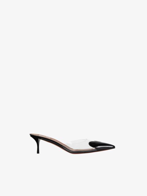 Alaïa HEART MULES IN PATENT CALFSKIN