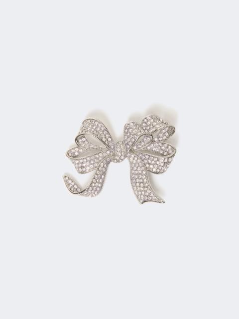 WEEKEND Max Mara CICALA Metal brooch with rhinestones - SILVER