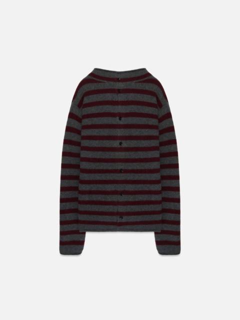 The Elder Statesman COUSTEAU STRIPE CARDIGAN