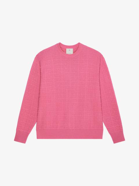 Givenchy SWEATER IN 4G JACQUARD CASHMERE