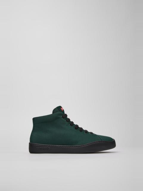 CAMPER Peu Touring Green Textile Sneaker Booties for Women.