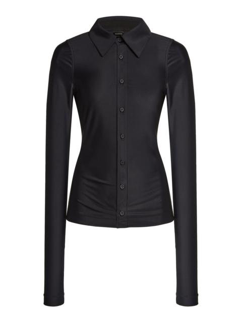 BALENCIAGA Stretch-Knit Shirt black