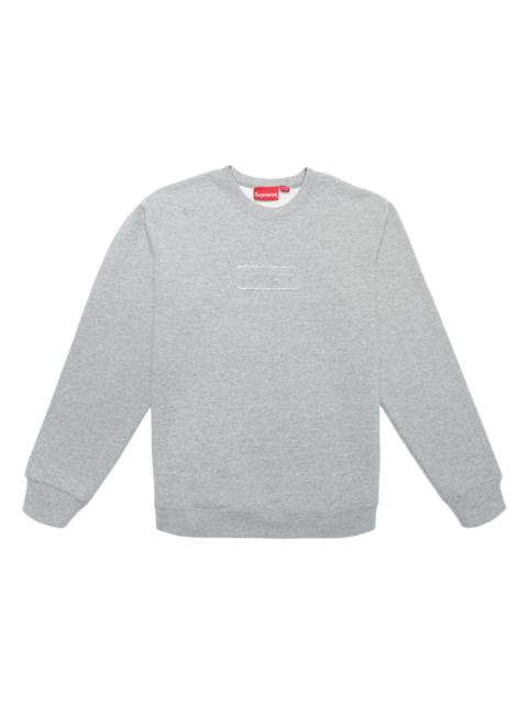 Supreme Supreme Box Logo Crewneck 'Heather Grey' | REVERSIBLE